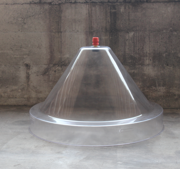 TRANSPARENT PLASTIC HOOD FOR KONIK F500/800 DRUM