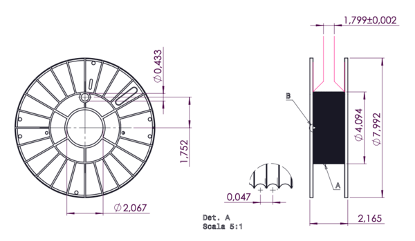 200-05-457r-plastic-spool-8-11lb-internal-width-1-80-with-grooves-0-047-drawing