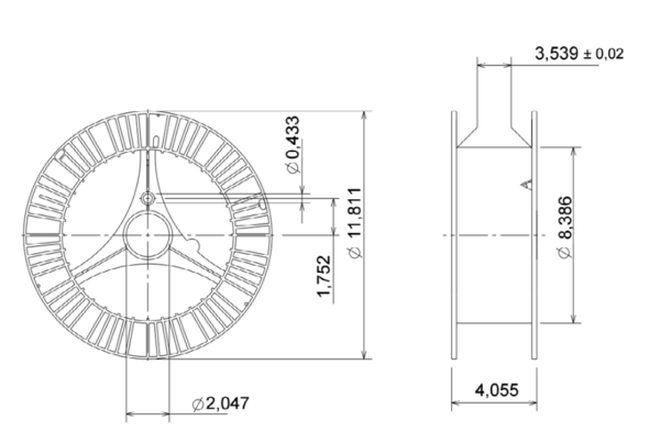 300-15-899-plastic-spool-12-33lb-internal-width-3-54-drawing