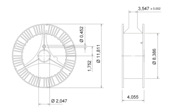 300-15-901-plastic-spool-12-33lb-internal-width-3-55-drawing
