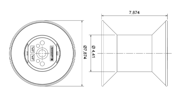 200-13-106-biconical-spool-7-87-according-to-din-en-60264-5-1-drawing